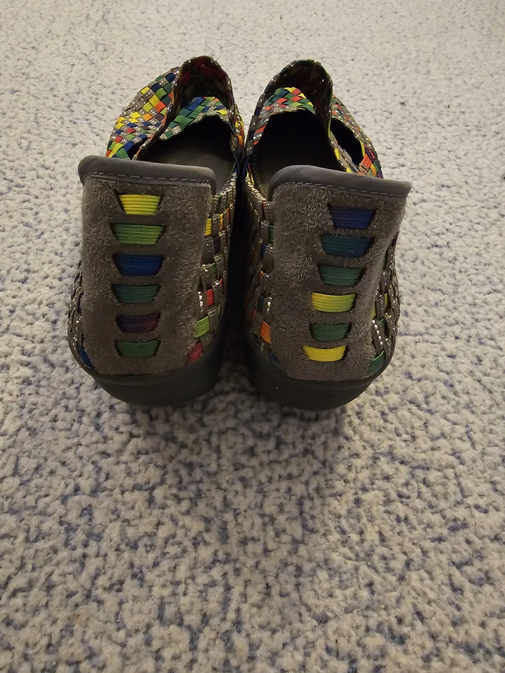 St. John's Bay Multicolor Woven Mary Jane Wedge - Picture 4 of 6